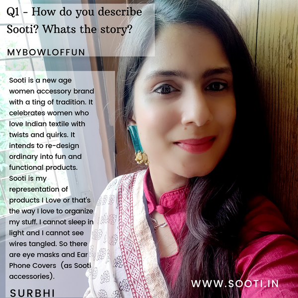 Sooti's Chat with Creative Locals - My Bowl of Fun By Shivani