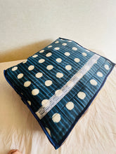Load image into Gallery viewer, Sooti Clothes Organizer - Indigo Polka | Set of 2 | Bedsheet Organizer