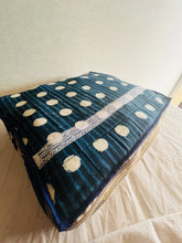 Load image into Gallery viewer, Sooti Clothes Organizer - Indigo Polka | Set of 2 | Bedsheet Organizer