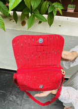 Load image into Gallery viewer, Red Love - Rectangle Sling Bag