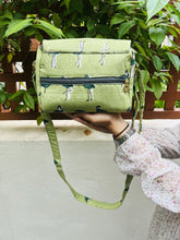 Load image into Gallery viewer, Flamingo Green Love - Rectangle Sling Bag