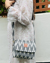Load image into Gallery viewer, White & Grey Love - Rectangle Sling Bag