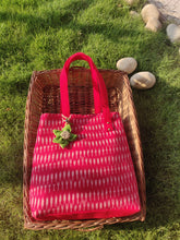 Load image into Gallery viewer, Tote Bag - Red Ikat Cross