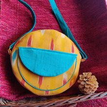 Load image into Gallery viewer, Round Sling Bag - Mustard Yellow