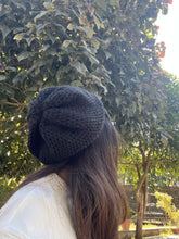 Load image into Gallery viewer, Sooti Black Scarf &amp; Beanie crochet love made by a granny