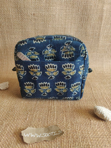 Lotus Blue - Ruffle Pouch Bag