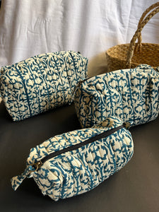 Quilted Pouches - Set of 3 | Touch of Indigo