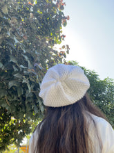 Load image into Gallery viewer, Crochet Scarf &amp; Beanie For Women - White