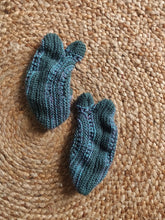 Load image into Gallery viewer, Woolen Slippers - Blue &amp; Grey