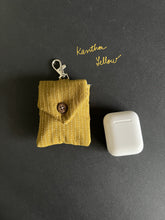 Load image into Gallery viewer, Sooti airpod cover in kantha yellow