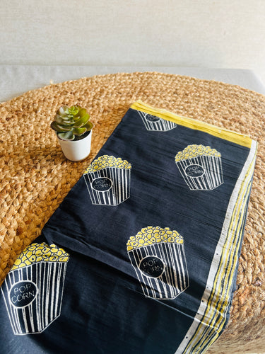 Saree - Popcorn Black