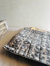 Load image into Gallery viewer, Sooti Saree Organizer - Dabu Grey | Comes With 5 Saree Sleeves and a Cloth Bag