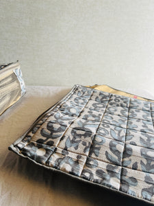 Sooti Saree Organizer - Dabu Grey | Comes With 5 Saree Sleeves and a Cloth Bag