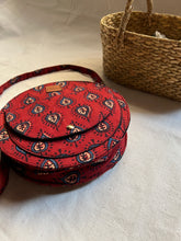 Load image into Gallery viewer, Round Sling Bag Medium - Ajrakh Red