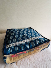 Load image into Gallery viewer, Sooti Clothes Organizer - Indigo Lotus | Set of 2 | Bedsheet Organizer