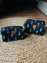 Load image into Gallery viewer, Box Pouches - Set of 2 | Ikat Black | Medium &amp; Small