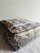 Load image into Gallery viewer, Sooti Saree Organizer - Dabu Brown | Comes With 5 Saree Sleeves and a Cloth Bag