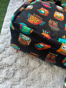 Diaper Bag - Owl Love Black | PREORDER