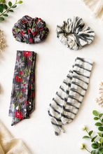 Load image into Gallery viewer, Scarf Scrunchies - Set of 2