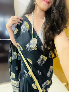 Saree - Popcorn Black