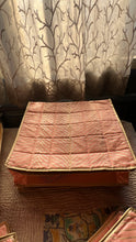 Load image into Gallery viewer, Sooti Wardrobe Organiser Combo - Peach |  1 Saree + 1 Blouse + 1 Petticoat + 1 Lingerie + 1 Jewellery | Wedding Trousseau | Exclusive Collection