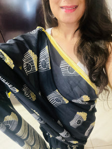Saree - Popcorn Black