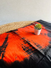 Load image into Gallery viewer, Saree - Orange &amp; Black Love