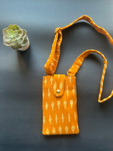 Load image into Gallery viewer, Mobile Sling Bag - Ikat Yellow