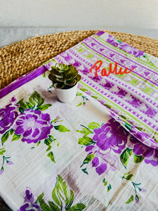 Saree - Purple Floral