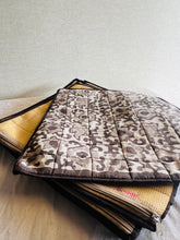 Load image into Gallery viewer, Sooti Saree Organizer - Dabu Brown | Comes With 5 Saree Sleeves and a Cloth Bag