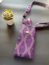 Load image into Gallery viewer, Mobile Sling Bag - Ikat Purple