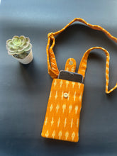 Load image into Gallery viewer, Mobile Sling Bag - Ikat Yellow