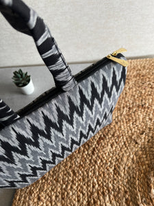 MacBook | Laptop Sleeve - Ikat Black & Grey