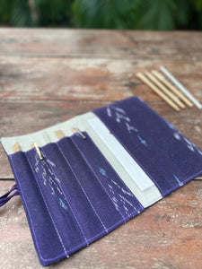 Sooti X Carragreen Mini Organiser - Ikat Blue Love