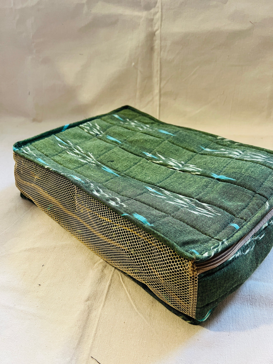 Sooti Petticoat Organizer - Ikat Green | Set of 2 | Reused To Keep Clothes As Well