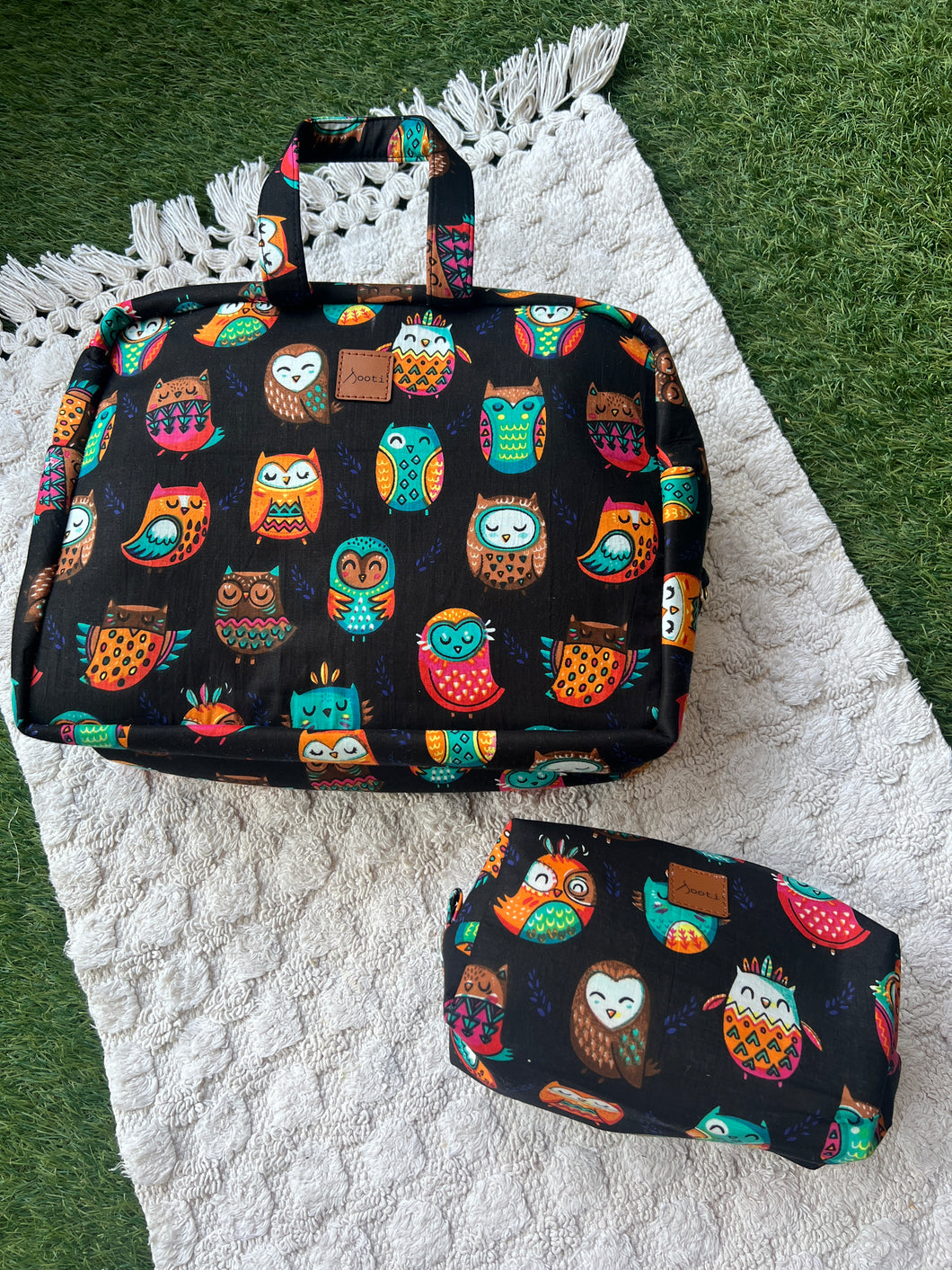 Diaper Bag - Owl Love Black | PREORDER