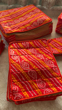 Load image into Gallery viewer, Sooti Wardrobe Organiser Combo - Red |  1 Saree + 1 Blouse + 1 Petticoat + 1 Lingerie + 1 Jewellery | Wedding Trousseau | Exclusive Collection