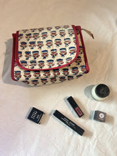 Load image into Gallery viewer, Sooti Travel Make-up Pouches With Flap - Lotus White