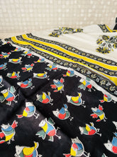 Load image into Gallery viewer, Saree - Birdie Black