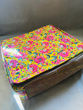 Load image into Gallery viewer, Sooti Saree Organizer - Floral Yellow | Comes With 5 Saree Sleeves and a Cloth Bag