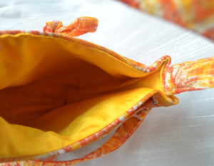 Sooti Jhola Bag – Festive Orange Shaded - Sooti.in