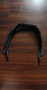 Sooti Wired Headband – Ikat Black With Cross - Sooti.in
