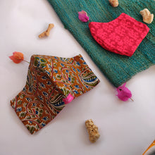 Load image into Gallery viewer, Sooti Face Mask - Kalamkari &amp; Red Size XL - Sooti.in