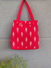 Load image into Gallery viewer, Tote Bag Red Ikat - Sooti.in