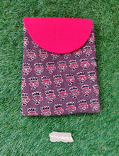 Load image into Gallery viewer, Sooti iPad Sleeve – Ajrakh Brown