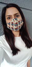 Load image into Gallery viewer, Sooti Face Mask - Ajrakh Size L - Sooti.in