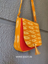 Load image into Gallery viewer, Sooti Sling Bag - Ikat Mustard Yellow