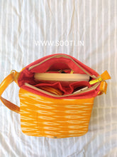 Load image into Gallery viewer, Sooti Sling Bag - Ikat Mustard Yellow
