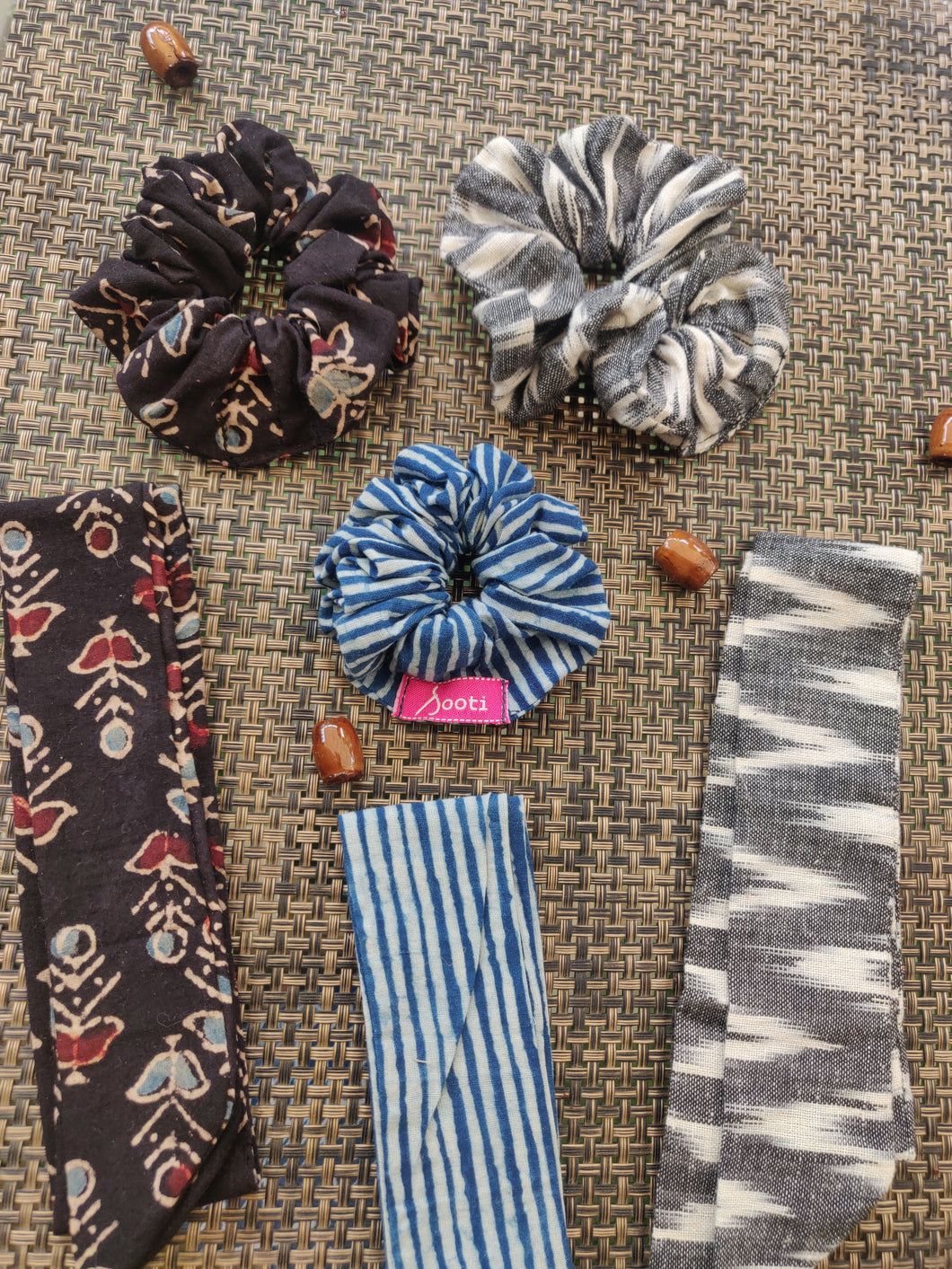 Scarf Scrunchies - Set of 3