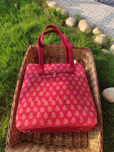 Load image into Gallery viewer, Tote Bag - Bagh Red